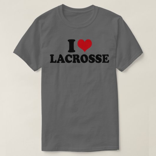 I Liebe Lacrosse T-Shirt (Design vorne)