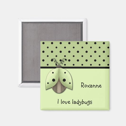 I Liebe Ladybugs Magnet (Vorderseite/Rückseite)