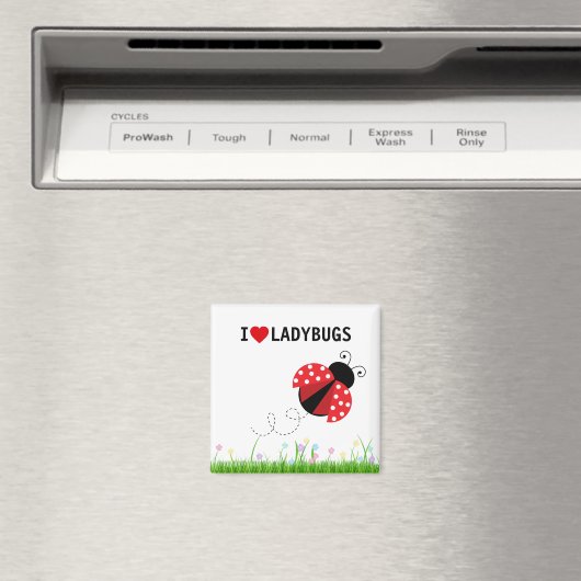 I Liebe Ladybugs Magnet (In Situ (Geschirrspüler))