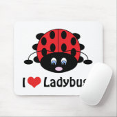 I Liebe Ladybugs Mousepad (Mit Mouse)