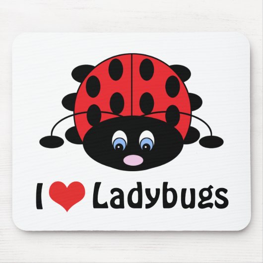 I Liebe Ladybugs Mousepad (Vorne)
