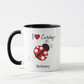 I Liebe Ladybugs Tasse (Links)