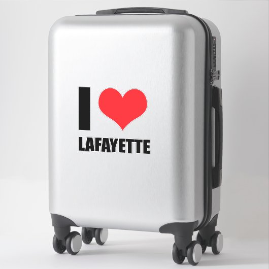 I Liebe Lafayette Aufkleber (Koffer)