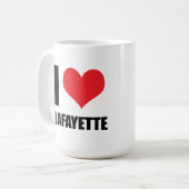 I Liebe Lafayette Kaffeetasse (Vorderseite Links)