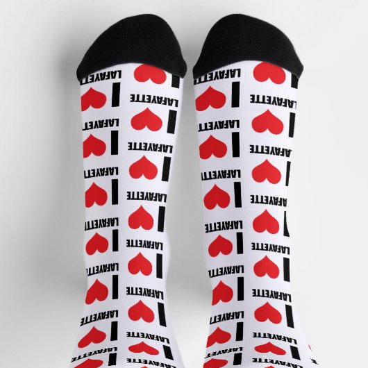 I Liebe Lafayette Socken (Oben)
