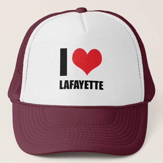 I Liebe Lafayette Truckerkappe (Vorderseite)