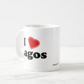 I Liebe Lagos Kaffeetasse (Vorderseite Links)