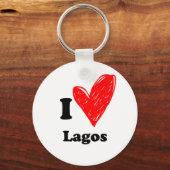 I Liebe Lagos Schlüsselanhänger (Vorderseite)