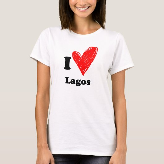 I Liebe Lagos T-Shirt (Vorderseite)