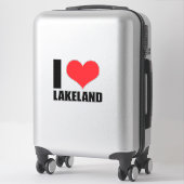 I Liebe Lakeland Aufkleber (Koffer)