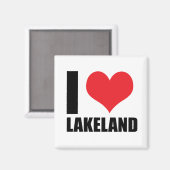 I Liebe Lakeland Magnet (Vorderseite/Rückseite)