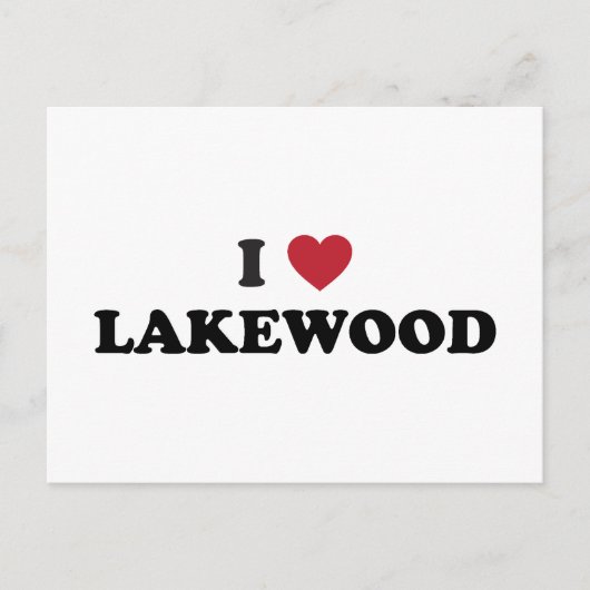 I Liebe Lakewood Colorado Postkarte (Vorderseite)