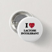 I Liebe laktoseunverträglich Button (Vorne & Hinten)