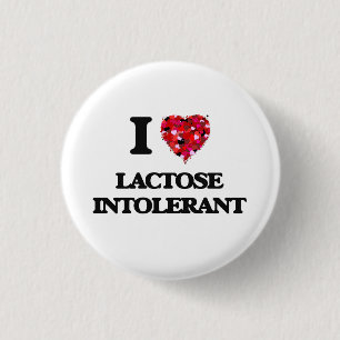 I Liebe laktoseunverträglich Button