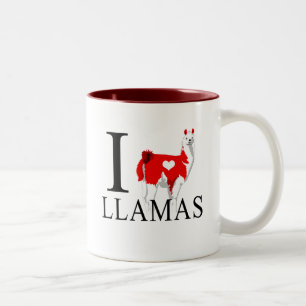 I Liebe-Lama-Tassen Zweifarbige Tasse