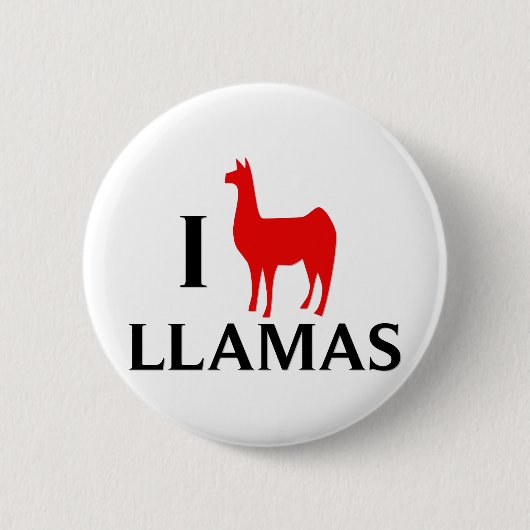 I Liebe-Lamas Button (Vorderseite)