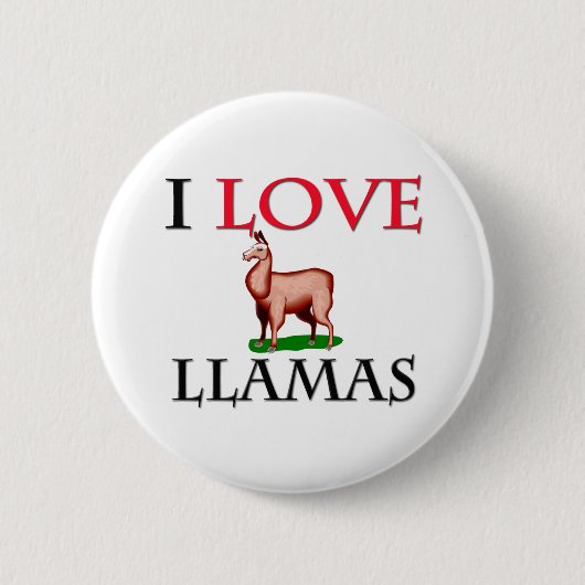 I Liebe-Lamas Button (Vorderseite)