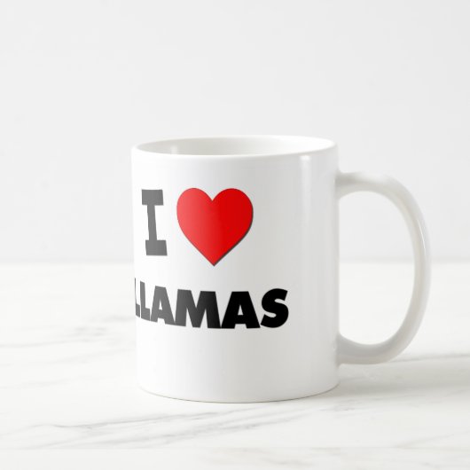 I Liebe-Lamas Kaffeetasse (Rechts)
