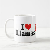 I Liebe-Lamas Kaffeetasse (Links)