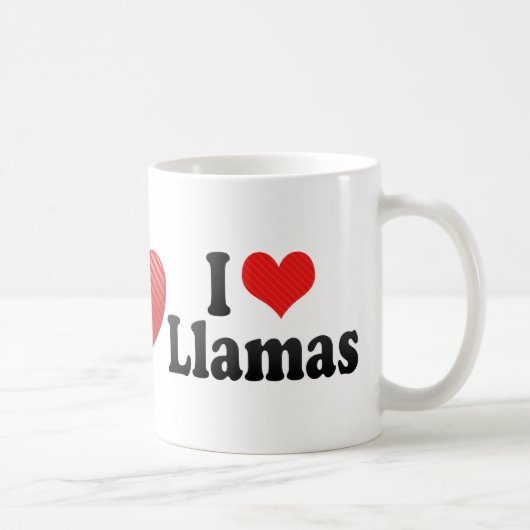 I Liebe-Lamas Kaffeetasse (Rechts)