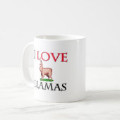 I Liebe-Lamas Kaffeetasse (Vorderseite Links)