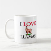 I Liebe-Lamas Kaffeetasse (Links)