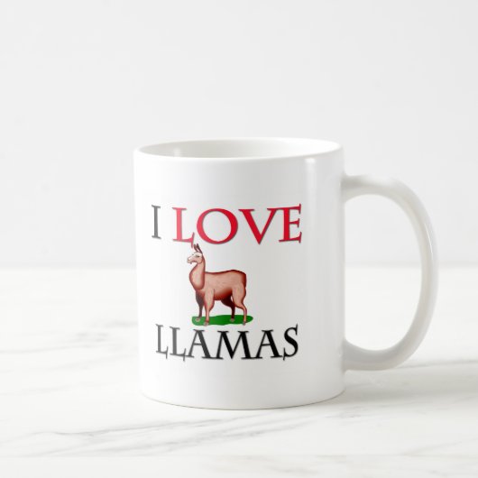 I Liebe-Lamas Kaffeetasse (Rechts)