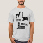 I Liebe-Lamas T-Shirt (Vorderseite)
