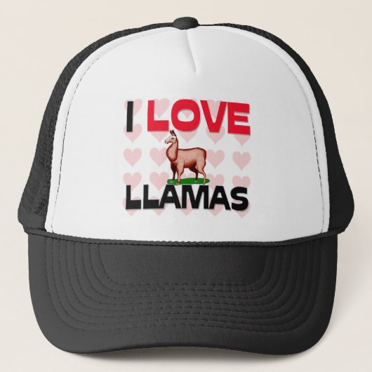 I Liebe-Lamas Truckerkappe (Vorderseite)
