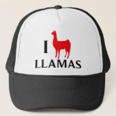I Liebe-Lamas Truckerkappe (Vorderseite)