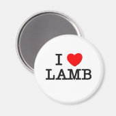 I Liebe LAMB (Lebensmittel) Magnet (Vorderseite/Rückseite)