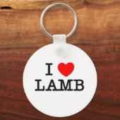 I Liebe LAMB (Lebensmittel) Schlüsselanhänger (Vorderseite)