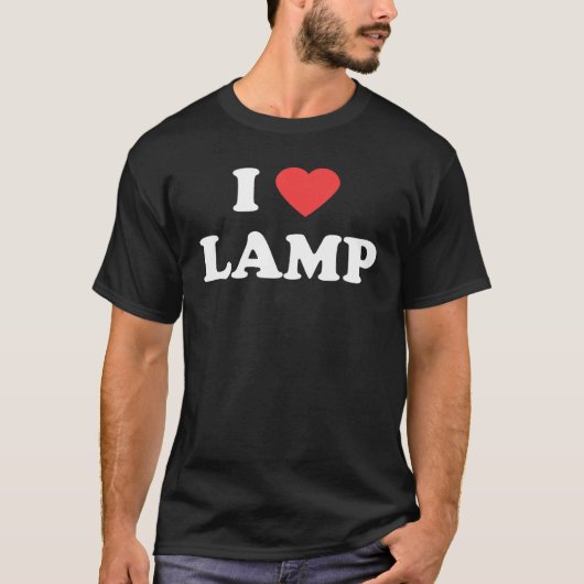 I Liebe Lamp - Funny T-Shirt (Vorderseite)