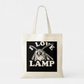I Liebe Lamp Moth Meme Funny Moths T-Shirt Tragetasche (Rückseite)