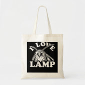 I Liebe Lamp Moth Meme Funny Moths T-Shirt Tragetasche (Vorne)