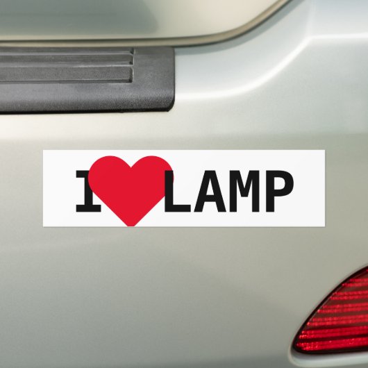 I Liebe-Lampe Autoaufkleber (Auf Auto)