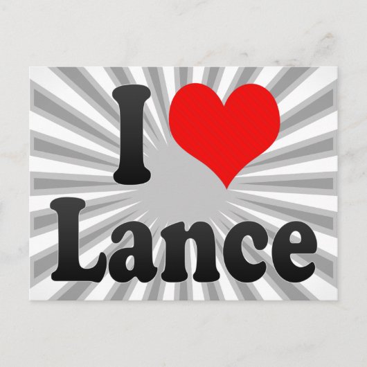 I Liebe Lance Postkarte (Vorderseite)