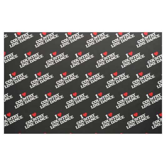 I LIEBE-LAND-LINIE TANZ STOFF (Fat Quarter (45,7 x 55,9 cm))