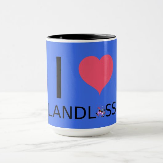 I Liebe Landverlust Tasse (Zentrum)