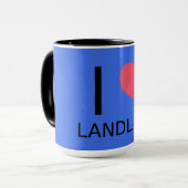 I Liebe Landverlust Tasse (Vorderseite Links)