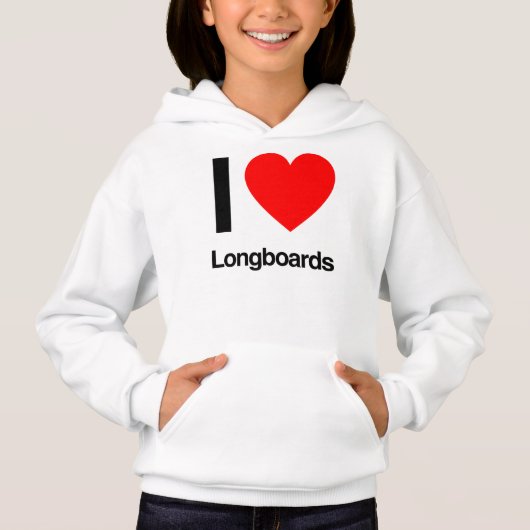 i Liebe-Langboards Hoodie (Vorderseite)
