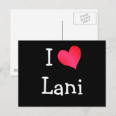 I Liebe Lani Postkarte (Vorne/Hinten)