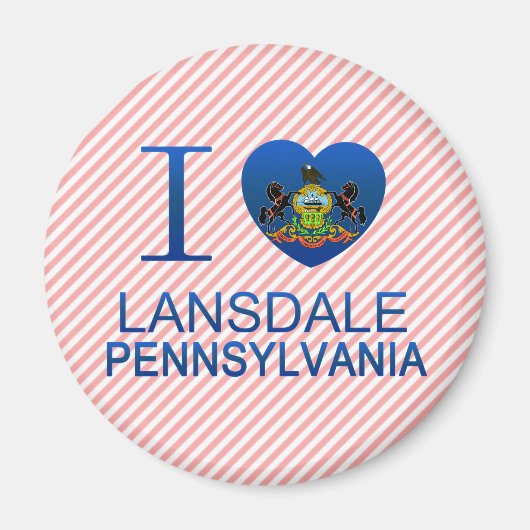 I Liebe Lansdale, PA Magnet (Vorne)