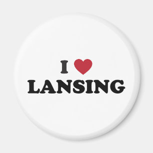 I Liebe Lansing Michigan Magnet