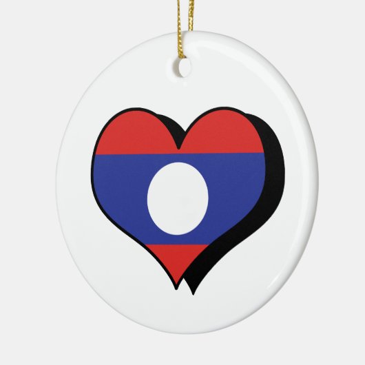 I Liebe Laos Flag Ornament (Links)