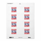 I Liebe Laos (Khoy Huk Lao) Flag QR Code | Lao Gee (Vorne)