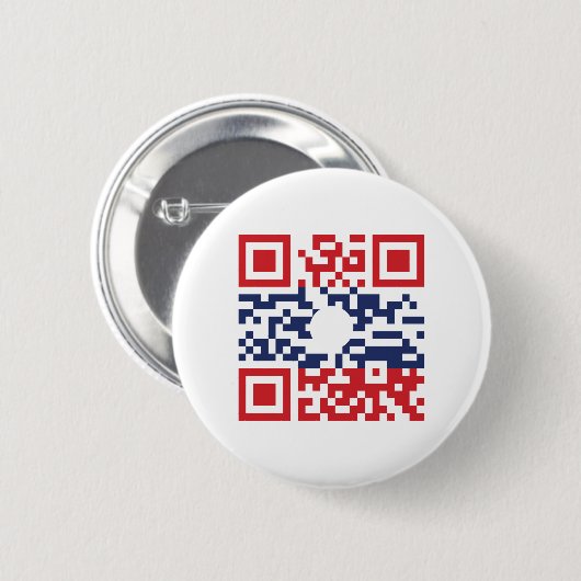 I Liebe Laos (Khoy Huk Lao) Flag QR Code | Lao Gee Button (Vorne & Hinten)