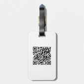 I Liebe Laos (Khoy Huk Lao) Flag QR Code | Lao Gee Gepäckanhänger (Rückseite vertikal)