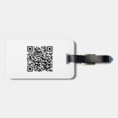 I Liebe Laos (Khoy Huk Lao) Flag QR Code | Lao Gee Gepäckanhänger (Rückseite horizontal)