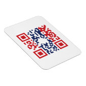 I Liebe Laos (Khoy Huk Lao) Flag QR Code | Lao Gee Magnet (Rechte Seite)